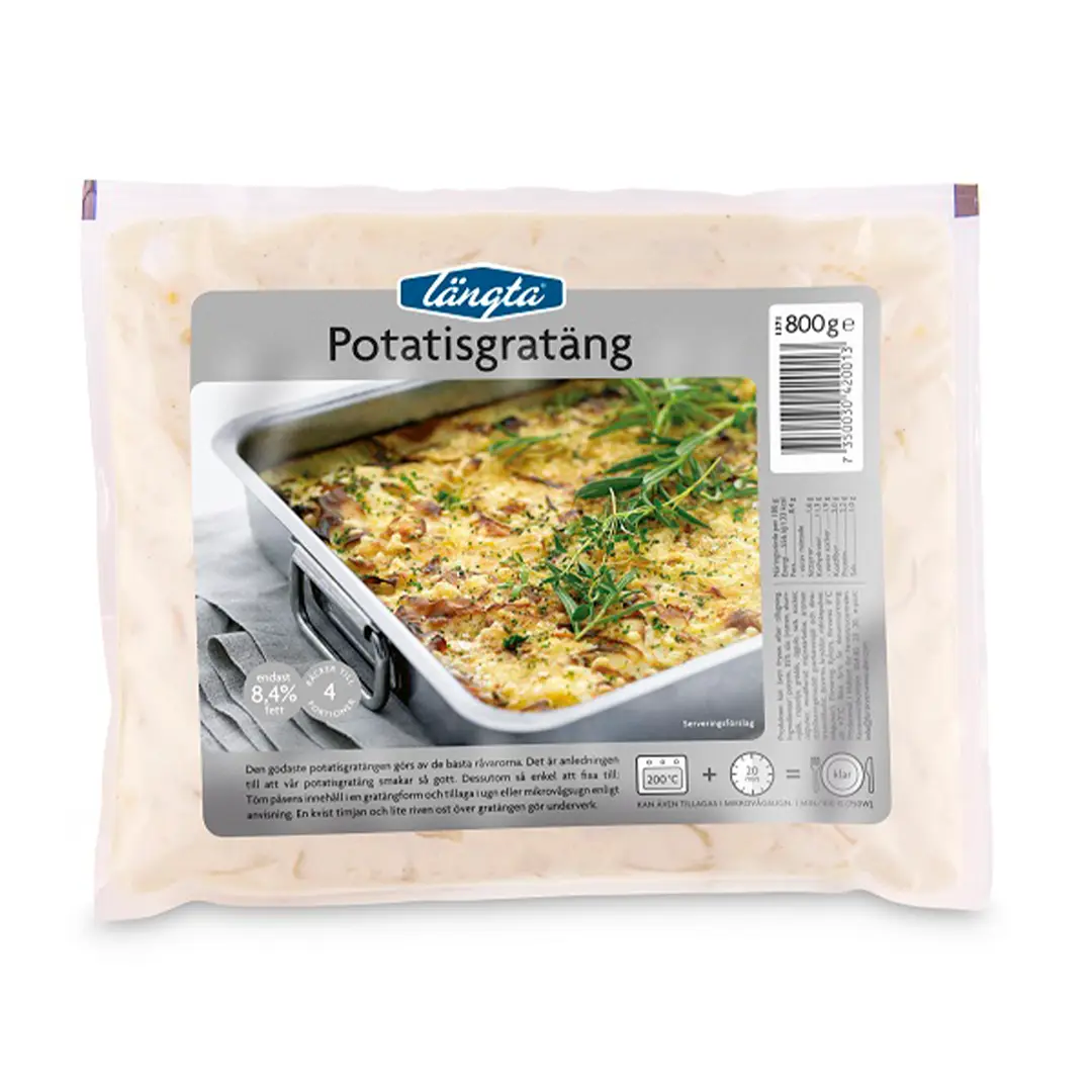 Produktbild för Potatisgratäng 800g (12)LängtaPotatisgratäng 800g (12)Längta